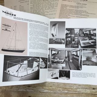 Vintage Sailboat Dealer Sales Brochure Yankee 30 Yacht Sparkman 1971 Prices Ad 2