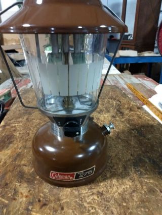 Brown Coleman 1981 Camping Lantern Model 275 Double Mantle Dated 10/81 Unfired