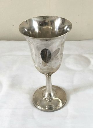 Wallace Sterling Silver Goblet 14 Weight 175 Grams 6.  75 " Tall