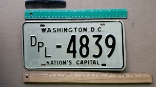 License Plate,  Washington D.  C. ,  1960s,  Dpl (diplomat) - 4839