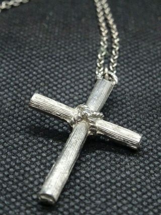 Vintage Large Cross Crucifix With Chain
