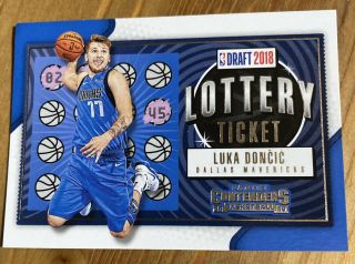 2018 - 19 Contenders Lottery Ticket Luka Doncic Rc