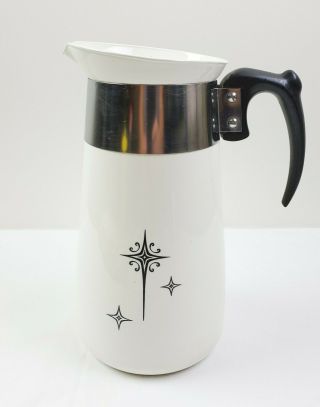 Vintage Corning Ware Atomic Starburst 8 Cup Coffee Percolator Only