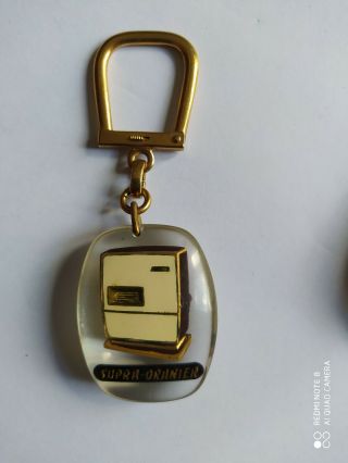 Porte - Clés Bourbon Chaudière Supra - Oranier Keychain Vintage Années 60