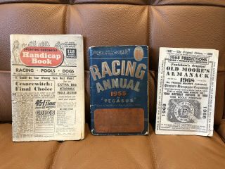 Vintage Horse Racing Booklets - Racing Annual - Almanack - 1954,  1955 & 1968