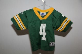 Vtg.  Green Bay Packers Brett Favre Nfl Starter Jersey - Child 18 Month - Green
