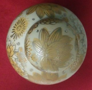 Vintage Gold Imari Hand Painted Vase Ginger Jar Porcelain Japan Holds 14 Ounces 2