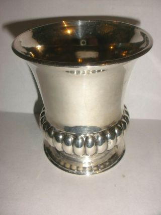 Antique 1918 English London Goldsmiths Silversmiths Co Sterling Silver Cup Vase