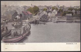 Circa 1907 - 1915 Vintage Postcard View From The Steamer,  Baddeck,  Cape Breton Ns