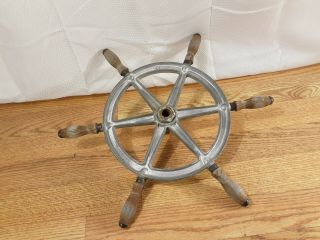 Vintage Wc Wilcox Crittenden 16 " Boat Steering Wheel See Pictures