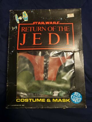 Boba Fett Star Wars Return Of The Jedi 1983 Ben Cooper Halloween Costume Vintage