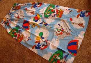 Mickey Mouse Air Mobile Vintage Curtain 34x60 Panel Drapes Fabric Walt Disney 2