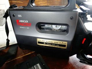 Minolta Master Series - V 16R Vintage VHS Tape Video Movie Camera with Accessories 2