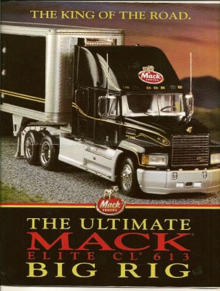 No Truck - Franklin Paperwork Only Mack Cl 613 Refrigerated Truck Black 1/32