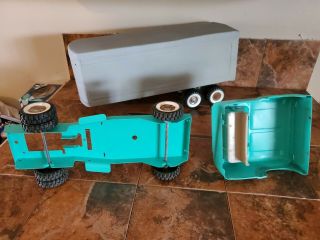 Pressed Steel struco,  ertl,  Semi Trailer Truck Vintage Toy 14 2