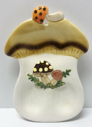 1976 Sears & Roebuck Vintage Merry Mushroom Spoon Rest