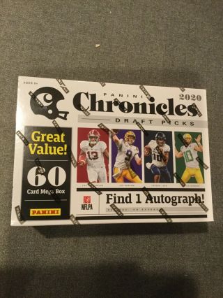 2020 Panini Chronicles Draft Picks Football Mega Box - 60 Cards