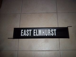 Nyc Ny Triboro Coach Vintage Bus Roll Sign East Elmhurst Urban Queens York