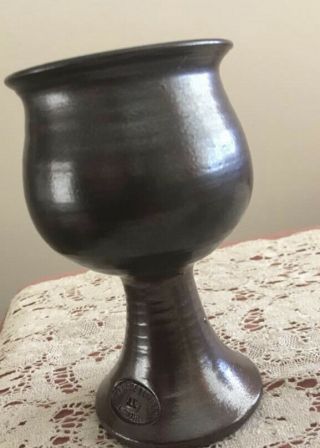 Bendigo Pottery “brown” Vintage Pottery Goblet Old Fashioned Drink Cup