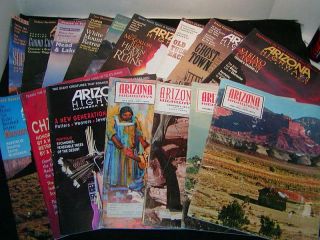 Vintage Arizona Highways Magazines - 4 From 1972,  12 From The 1990s.