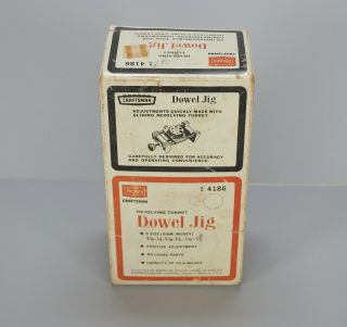 Vintage Craftsman Revolving Turret Doweling Jig 4186 Made In Usa