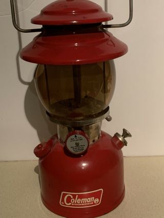 Vintage Coleman Lantern Model 200 A Red