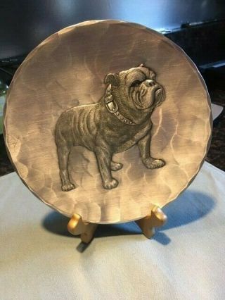 Mack Bulldog Pewter Display Plate