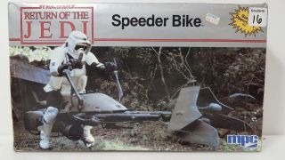 Vintage Mpc Star Wars Speeder Bike Model Kit