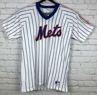 Vtg 80s 90s York Mets T Shirt Jersey Size Xl Made In Usa