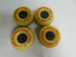 Vintage Powell Peralta Skateboard Wheels Bones V - Vi 53mm 90a