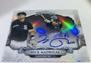 Nick Madrigal 2018 Bowman Chrome Sterling Auto White Sox Rookie 44/99