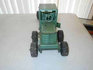 Vintage Marx Lumar Metal Toy Road Grader Press Steel Construction Vehicle Green 2