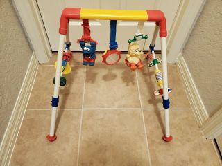 Vintage Illco Baby Play Gym Sesame Street Portable Activity Gym Toy 1988 Cookie