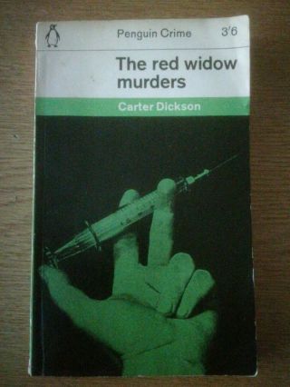 The Red Window Murders.  Carter Dickson.  Vintage Penguin Crime Paperback.  1962