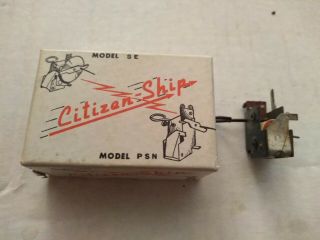 Vintage Citizenship Se - 2 Escapement Remote Control Model Airplane