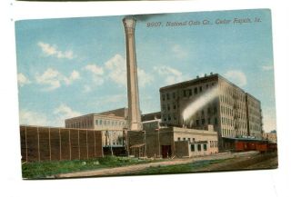 Vintage Postcard National Oats Co Cedar Rapids Ia Iowa