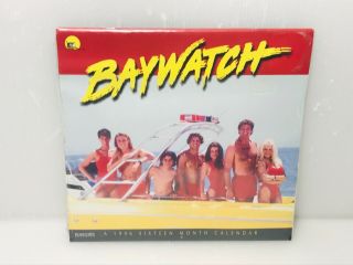 Vtg Calendar 1996 Baywatch Pamela Anderson David Hasselhoff & More