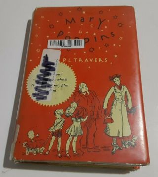 Vintage 1962 Mary Poppins By P.  L.  Travers Exlibrary Hardcover Childrens Classic