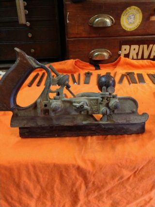 Antique Stanley 45 wood plane &sargent w/ all knives shown 2