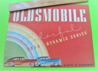 1948 Oldsmobile Full Line Big Dlx Brochure 20 - Pgs Woodie Wagon Convertible Xlnt,