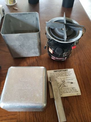 Coleman Peak 1 Pocket Stove 400a Camping Backpacking With Storage Case