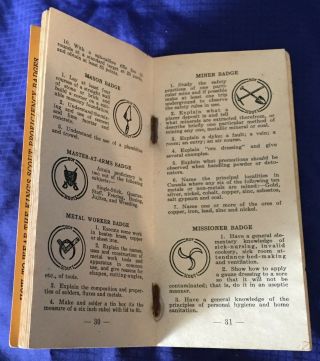 BG794 Vtg Boy Scout & Wolf Cub Proficiency Badge Reference Book 1948 Canada 3