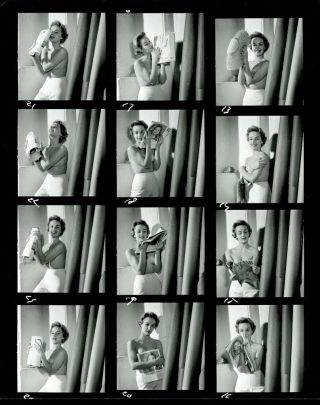 Vintage Sexy Model Proof Photo 1950s By Harry Amdur Modernage Studio Nyc (nudes)