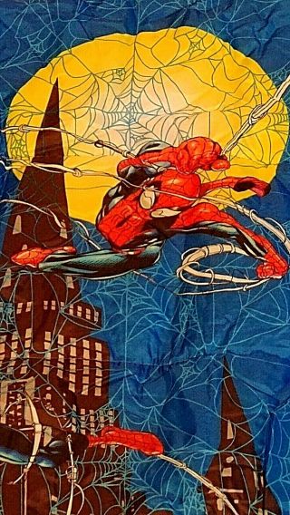 Spiderman Children Sleeping Bag Vintage Marvel 2006 Blue,  Red.  Great Kid Gift