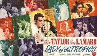 Robert Taylor Hedy Lamarr Lady Of The Tropics Vintage Us Herald