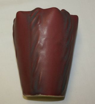 Vintage Van Briggle Vase Braid Rope Ivy Mulberry Art Pottery Antique Star Top 5 "