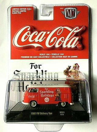 M2 Machines Coca Cola 1960 VW Delivery Van Red and White 1:64 Scale 3