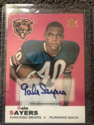 2015 Topps 60th Anniversary Rookie Reprint Autographs T60rags Gale Sayers Auto