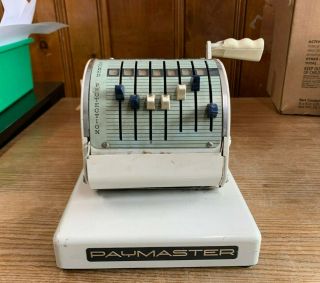 Vintage Paymaster Series X - 550 Check Writer Printer Machine