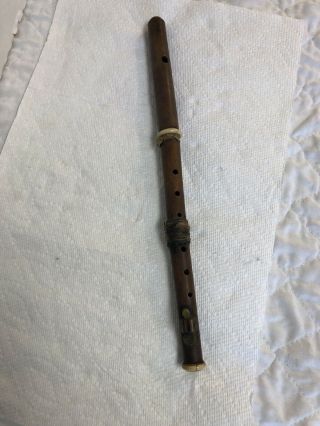 Antique Flute Piccolo Instrument Graves & Co Winchester Nh Restoration